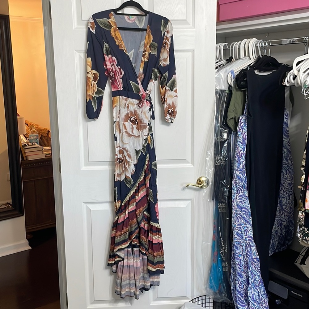 Farm Rio Wrap Dress. Size M
